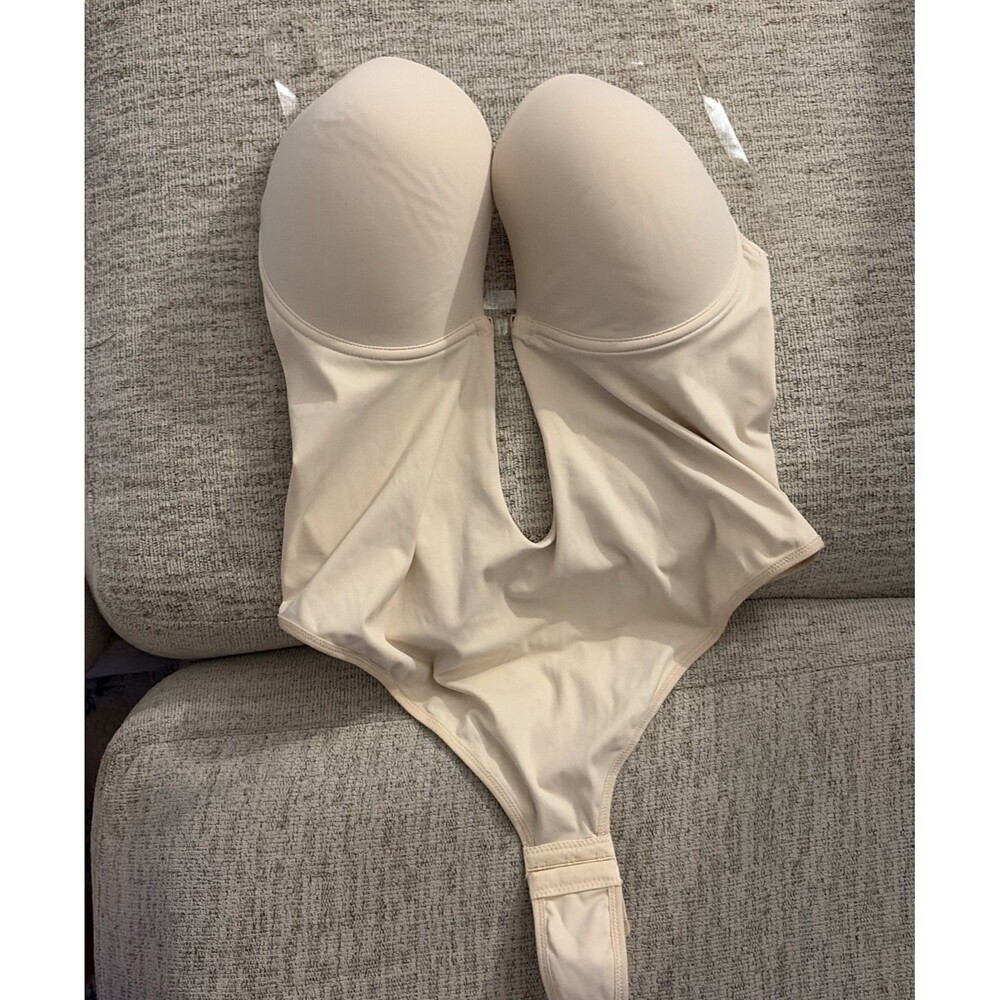 Slimers Strapless Shapewear Seamless Bodysuit Tummy Control XXL nude Body Shaper